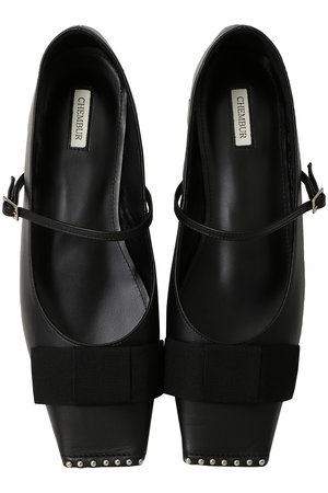 CHEMBUR(チェンバー)｜スクエアトゥスタッズリボンメリージェーン