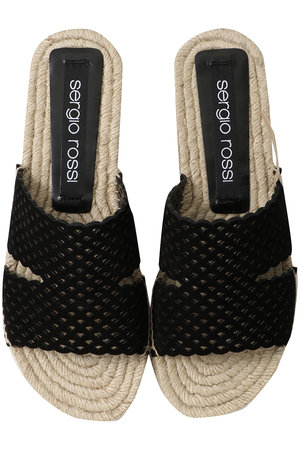 Sergio Rossi(セルジオ ロッシ)｜srMICRO MERMAID フラットサンダル