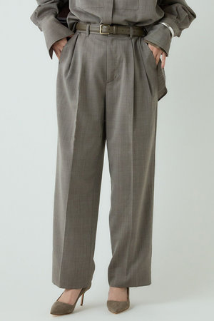 Chaos(カオス)｜オルトパンツ/ブラウン の通販｜ELLESHOP・(エル