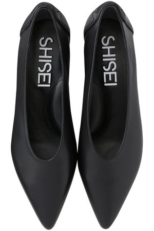 SHISEI(シーセイ)｜MM POINTED U PUMPS（レイン対応）/ブラック の通販