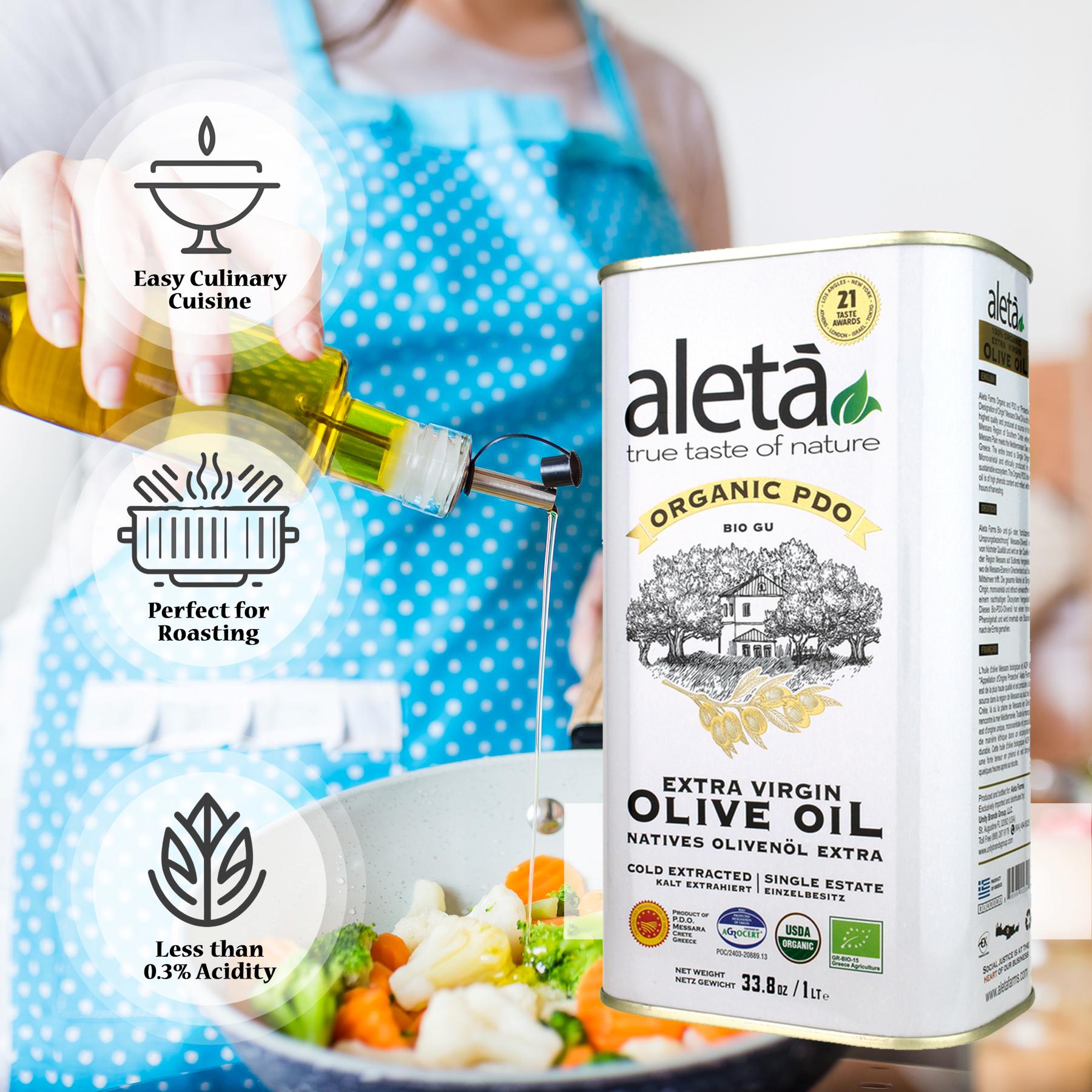 Aleta Organic & PDO Single Estate Traceable Extra Virgin Greek