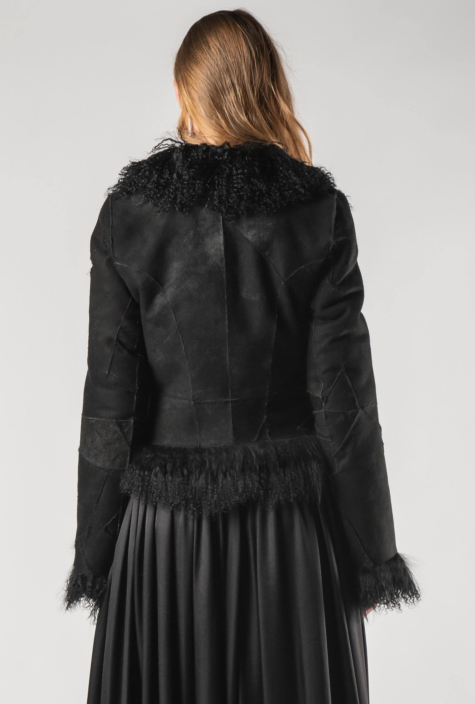 Ann Demeulemeester Short Reversible Fur Jacket | Elixirgallery
