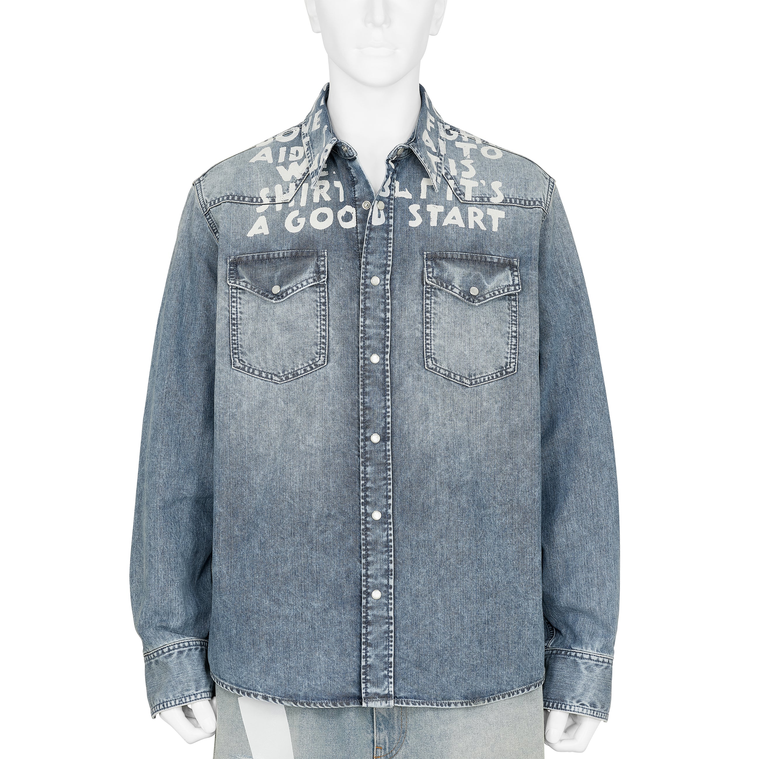 DENIM WESTERN SHIRT LIGHT BLUE - MM6 Maison Margiela(エムエム