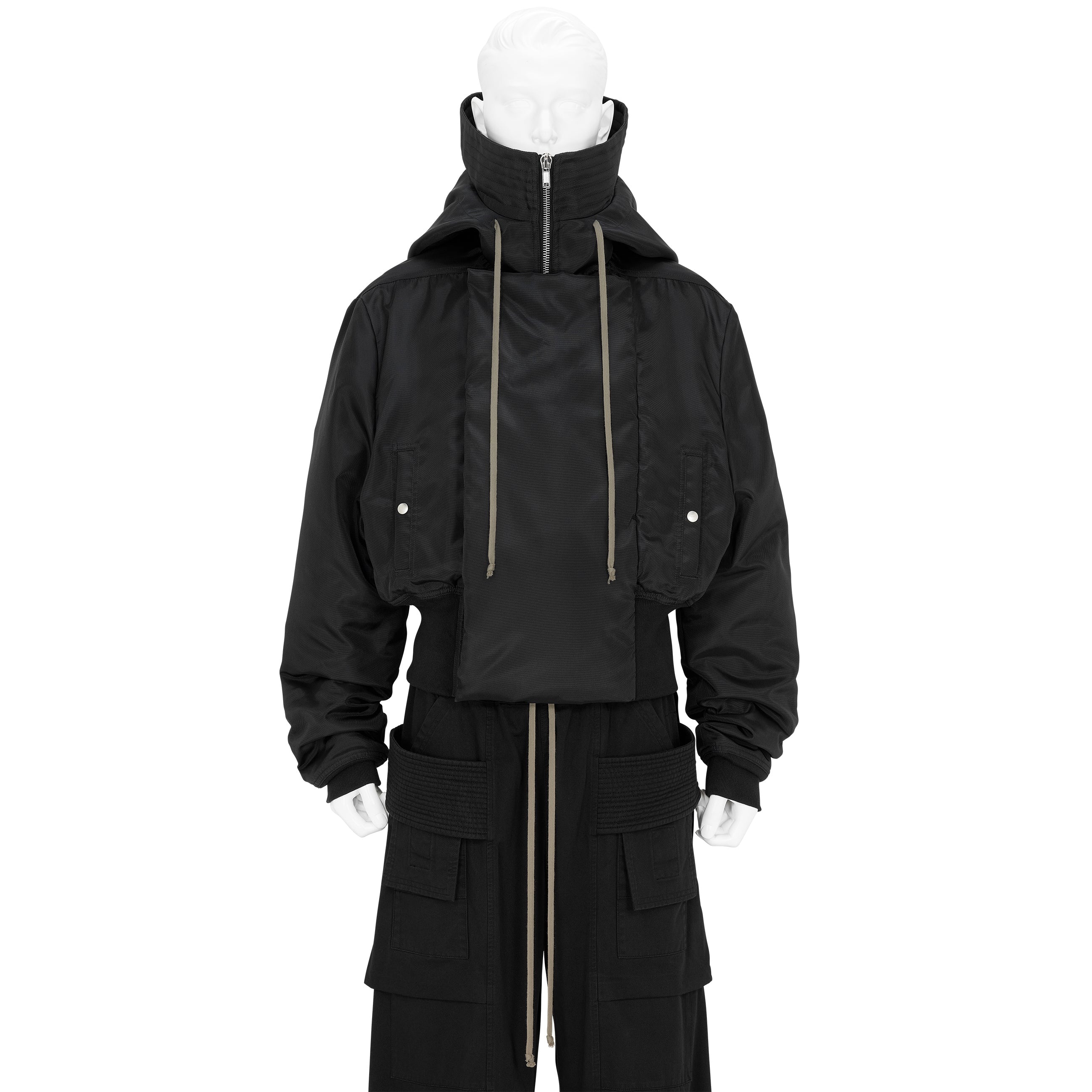 CROPPED ALICE PARKA BLACK - RICK OWENS DRKSHDW(リック オウエンス