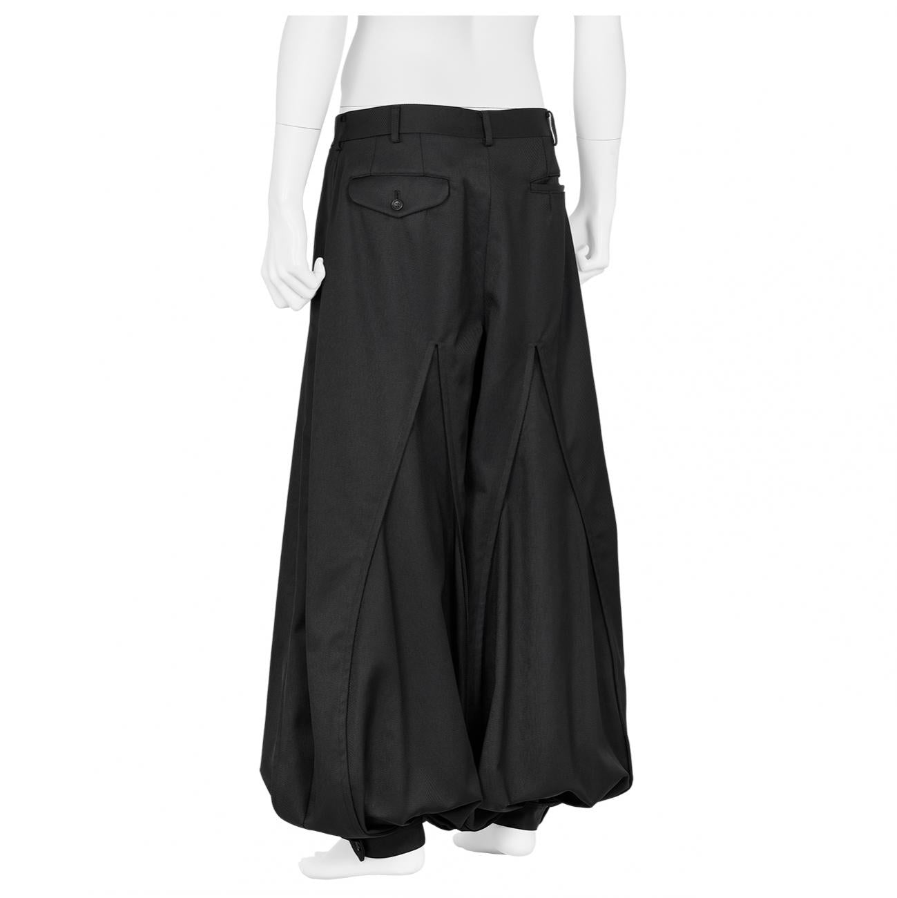 PLEATS PANT BLACK - COMME des GARÇONS HOMME PLUS(コム デ