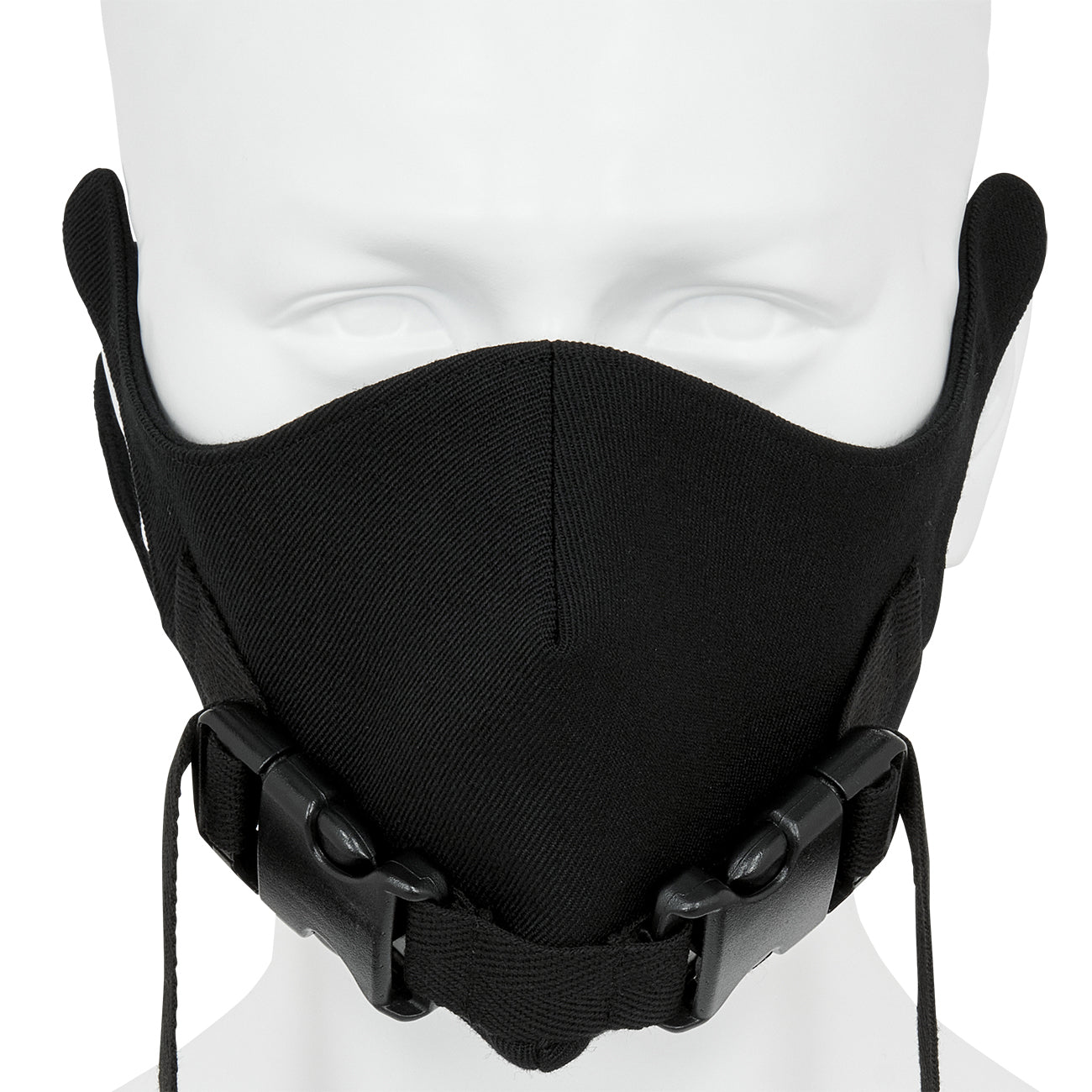 MASK WITH BUCKLE BLACK - Yohji Yamamoto POUR HOMME(ヨウジ ヤマモト