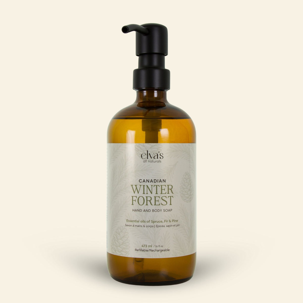 Canadian Winter Forest Hand Soap – Fir, Spruce & Pine | Elva's