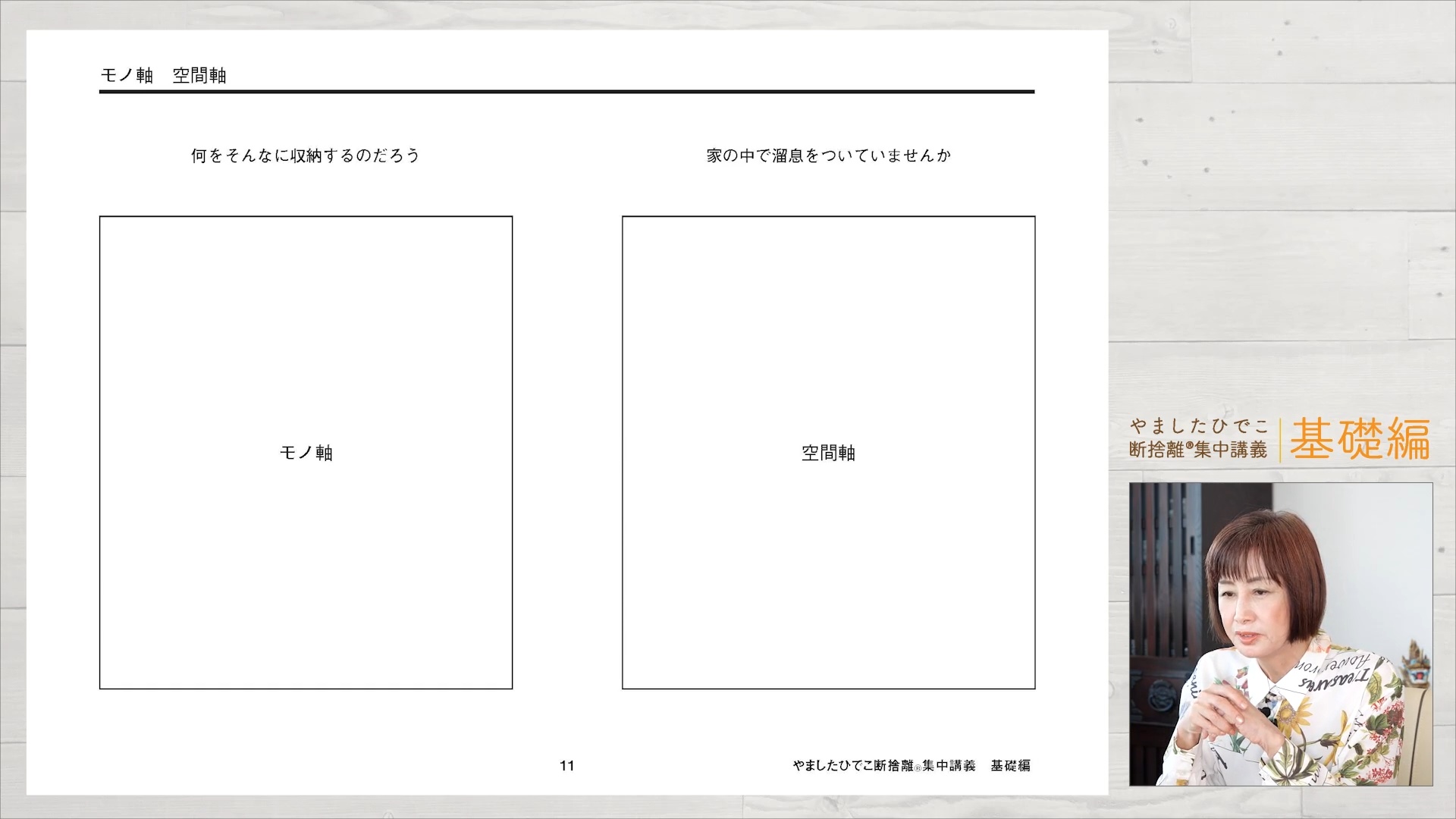 やましたひでこ断捨離集中講義：基礎編プログラム ｜ダイレクトアカデミー