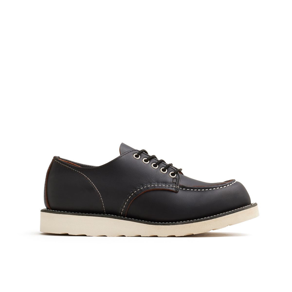 Men's Shop Moc Oxford in Black Prairie Leather 8090 | Red Wing