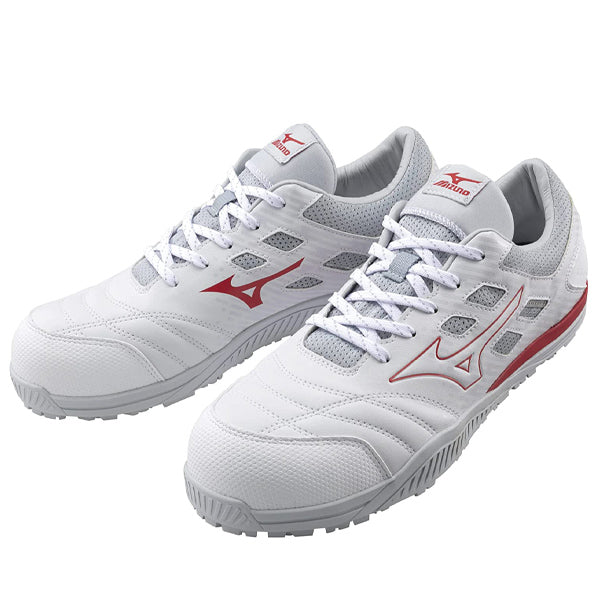 ミズノ 安全靴 オールマイティ TDII11L F1GA230001 ホワイト×レッド