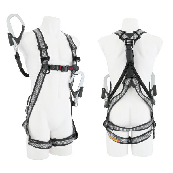 TAJIMA タジマ ハーネスGS 蛇腹 ダブルL2セット ライン白 (Mサイズ