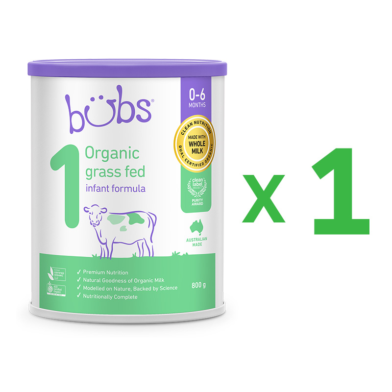 Bubs (バブズ) オーガニック グラスフェッド 粉ミルク ステップ1 (0～6