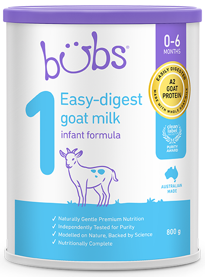 Bubs（バブズ）ヤギ・ゴートミルク 山羊乳 A2ミルク 大缶 800g 混合3缶