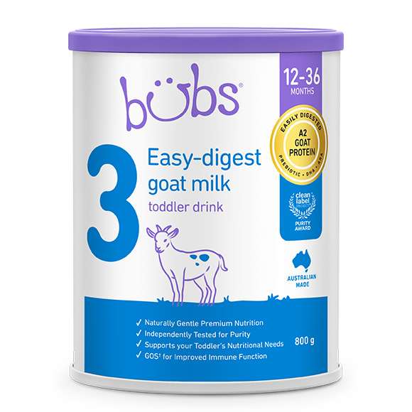 Bubs（バブズ）ヤギ・ゴートミルク ステップ3（1歳～3歳）大缶 800g