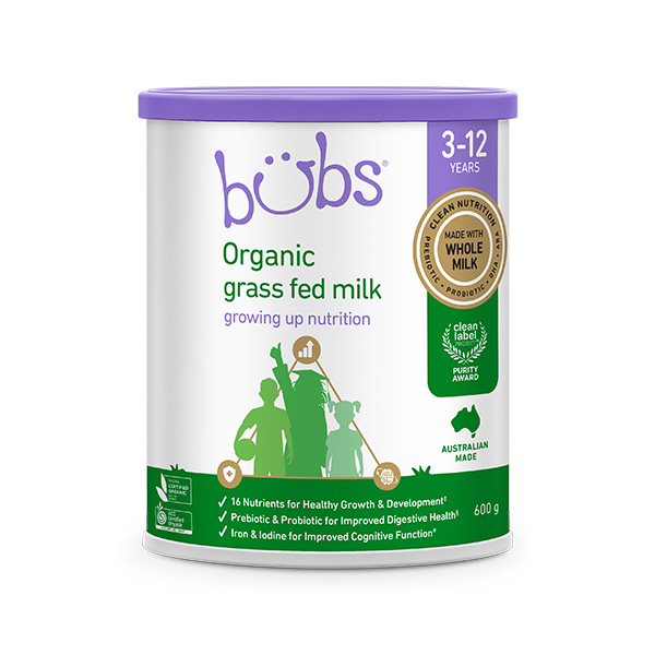 Bubs（バブズ）オーガニック ジュニアサポートミルク（3歳～12歳