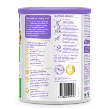 Bubs（バブズ）オーガニック フォローアップミルク ステップ3（1歳～3