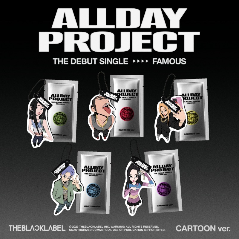 ALLDAY PROJECT The Debut Single 'FAMOUS' CARTOON ver. [5 PACK SET