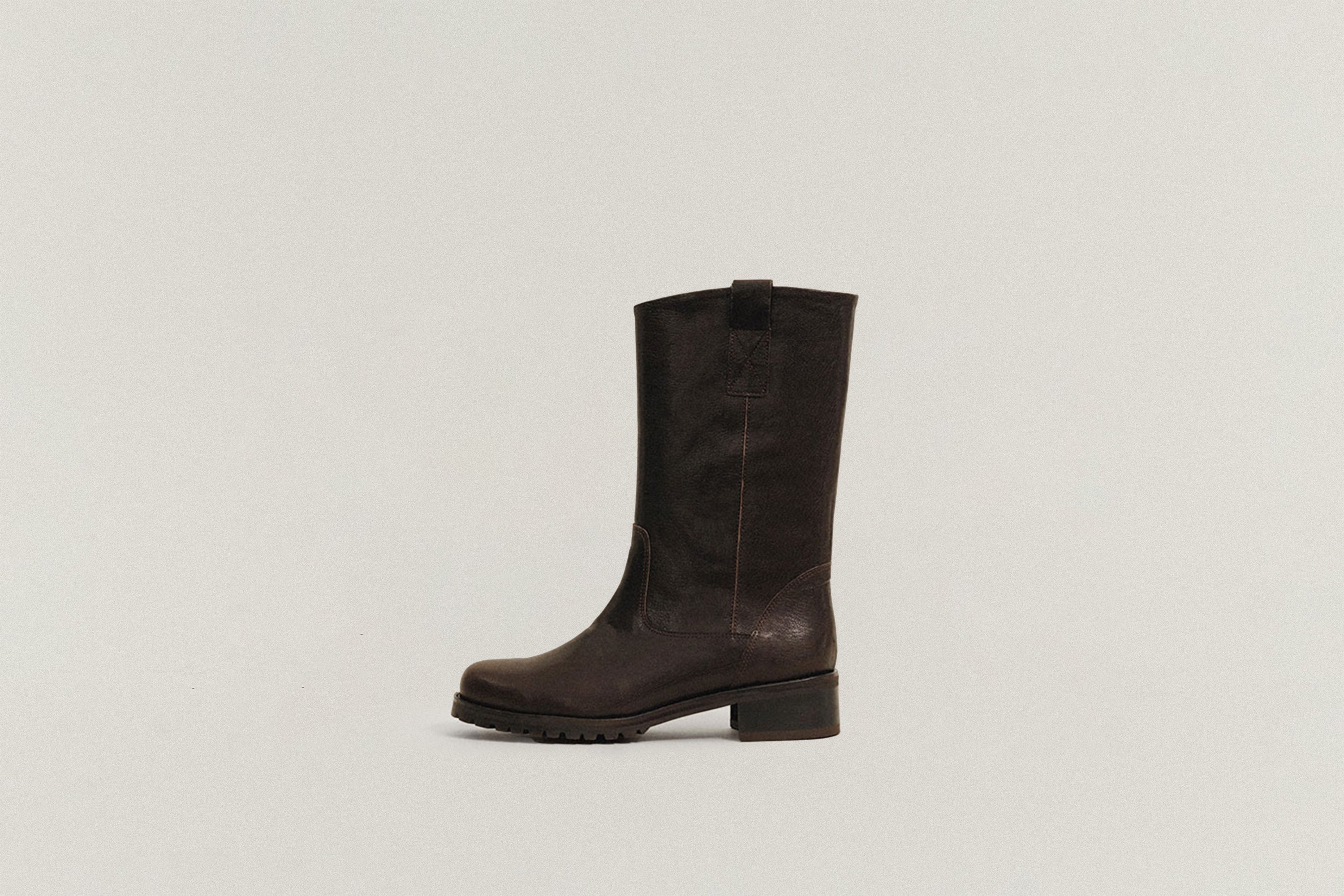 靴 TOUT Y EST / FLAT SABINE SUEDE / BROWN TOUT Y EST / FLAT SABINE