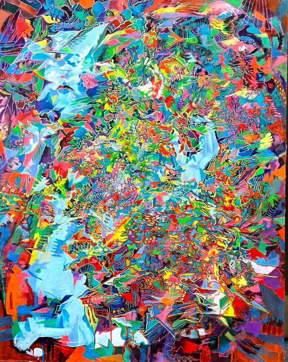 田渕眞兒 油絵 抽象画 抽象画シリーズ No.20- 田渕眞兒 油絵 抽象画