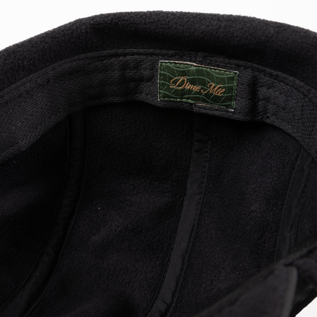 Dime Cursive Earflap Cap, black | Beyond