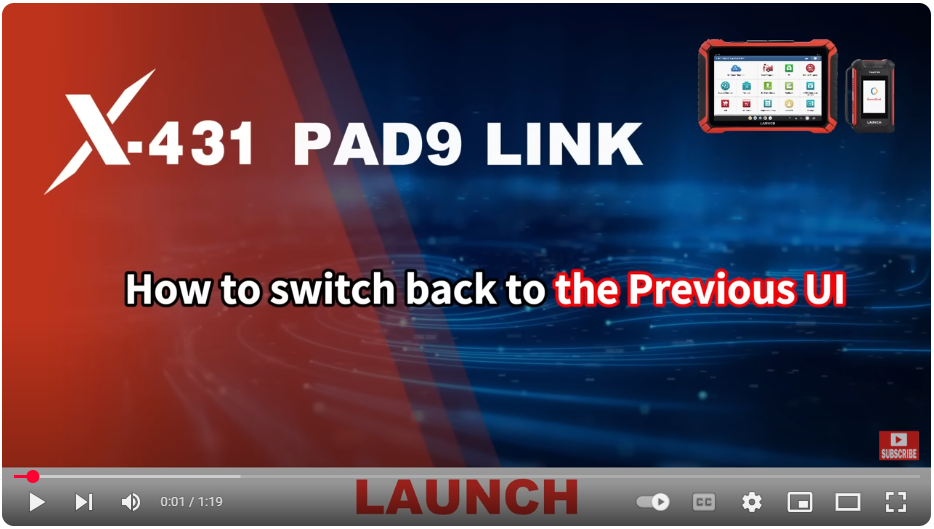 LAUNCH X-431 PAD9 LINK: Brand-New UI Released for Smarter Workflow