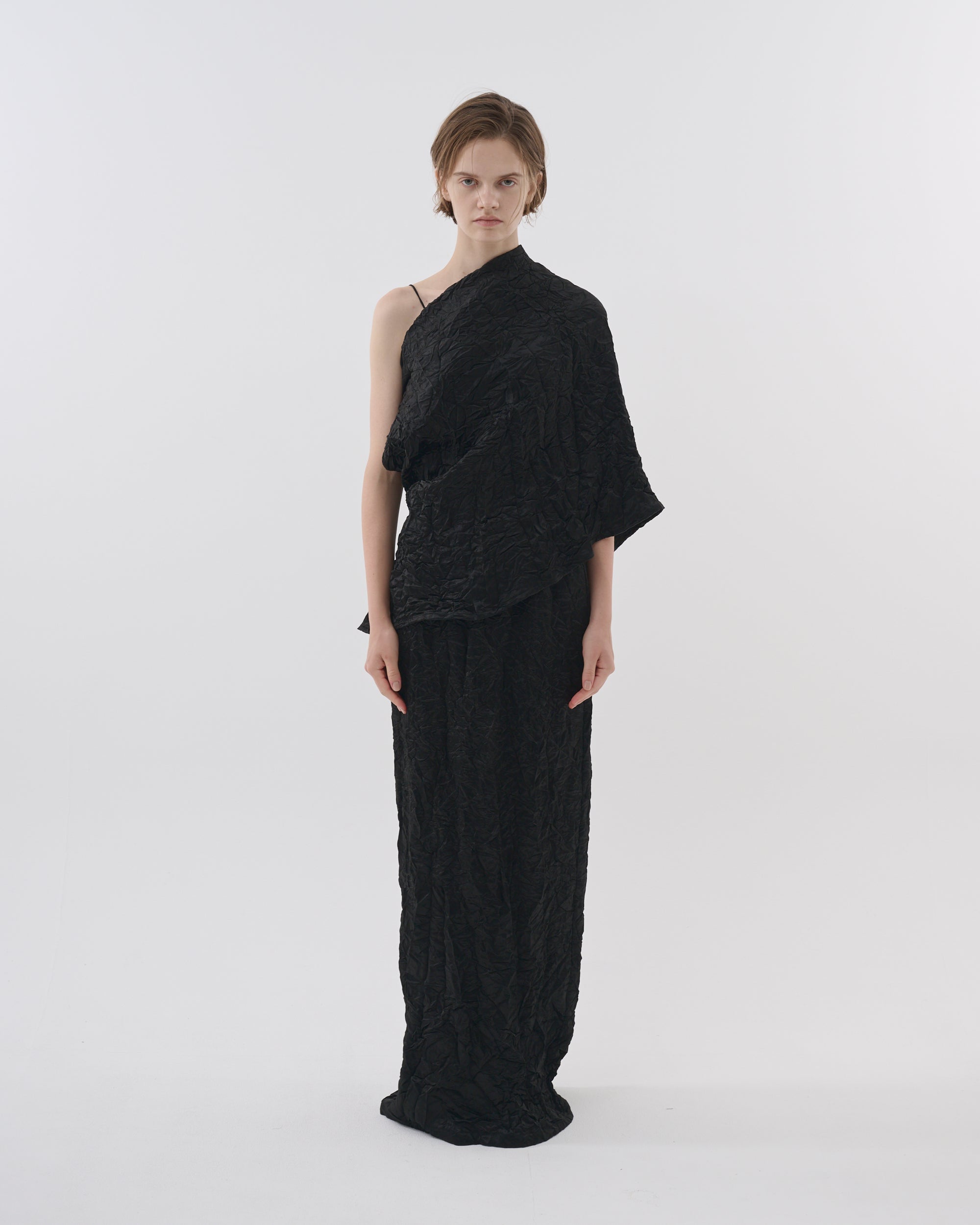 wrinkled ace long skirt – ENOF