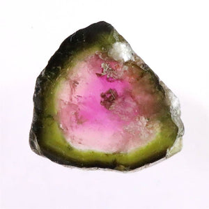 ウォーターメロントルマリン 原石スライス ブラジル産 3.73ct (ID