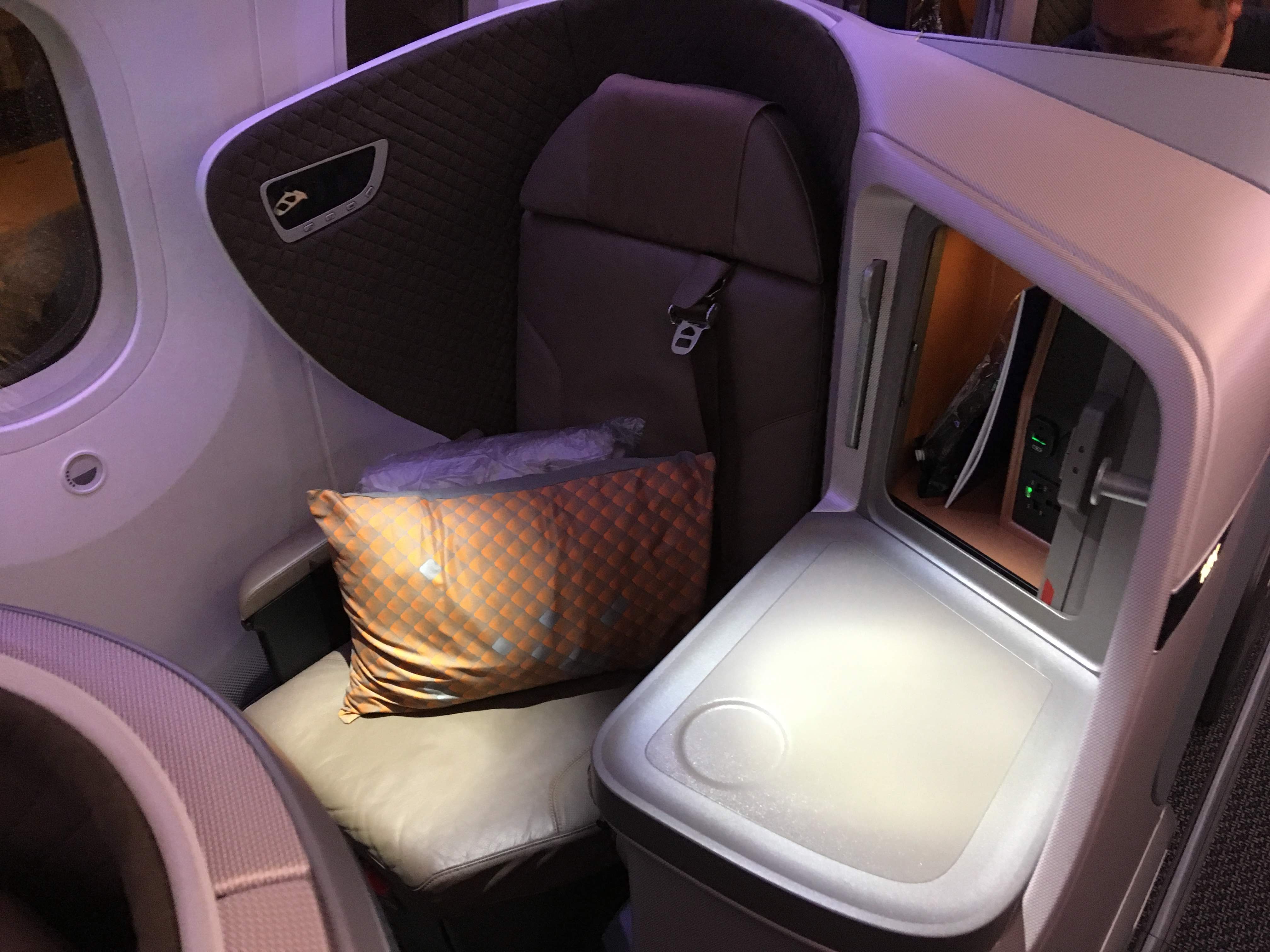 シンガポール航空 新型機B787-10 ビジネスクラス搭乗記 シンガポール