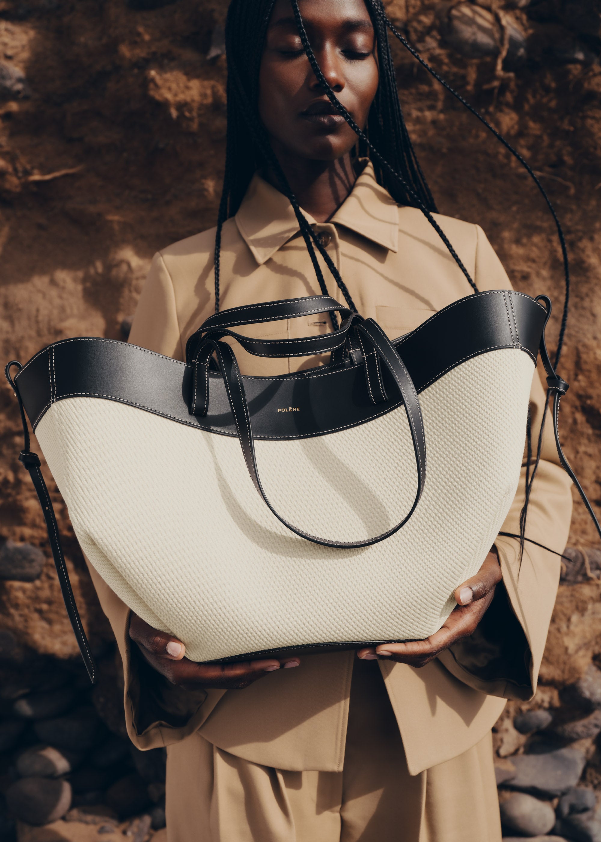 Polène | Bag - Cyme - Black Canvas