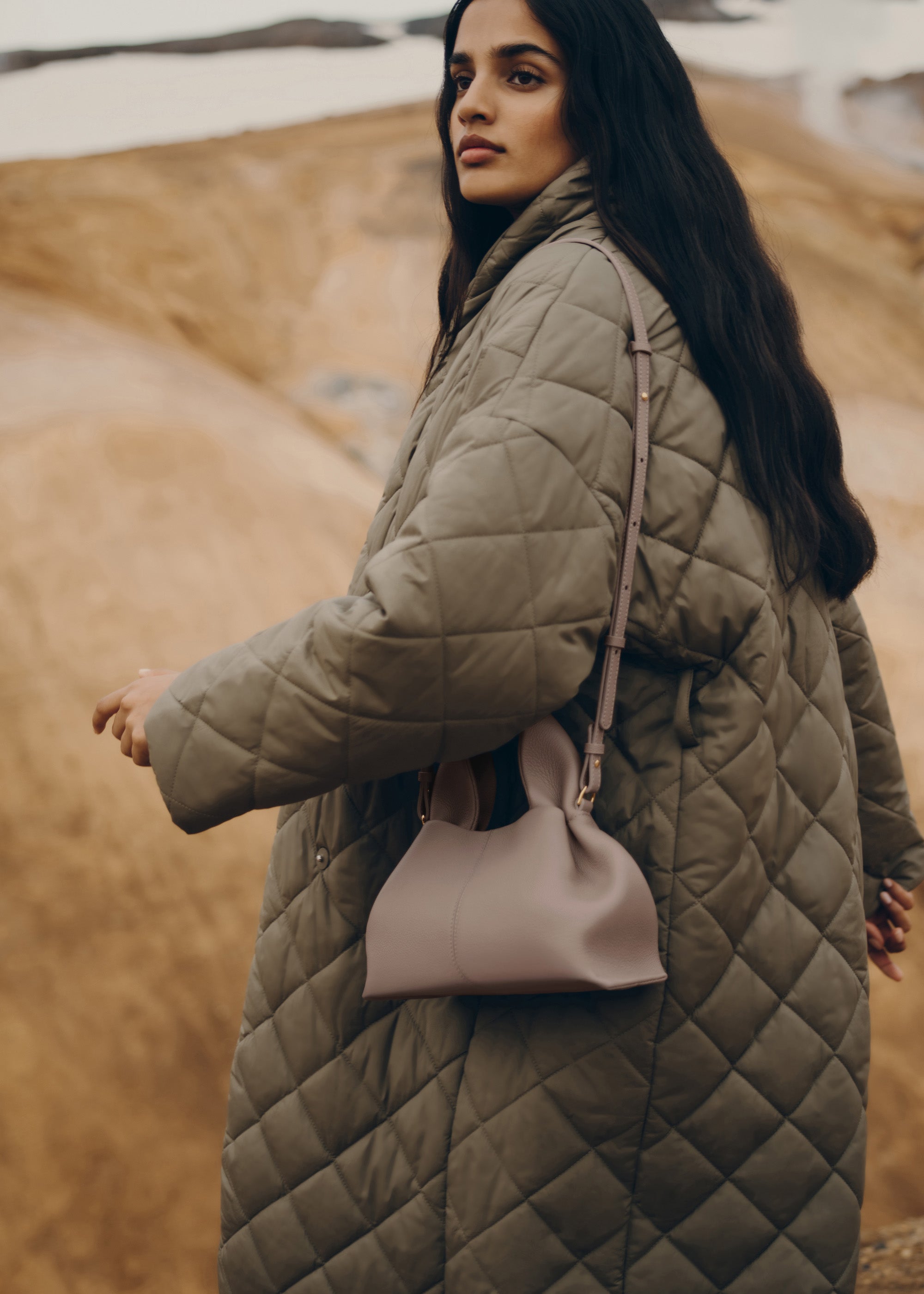 Polène | Bag - Numéro Neuf Mini - Textured Taupe