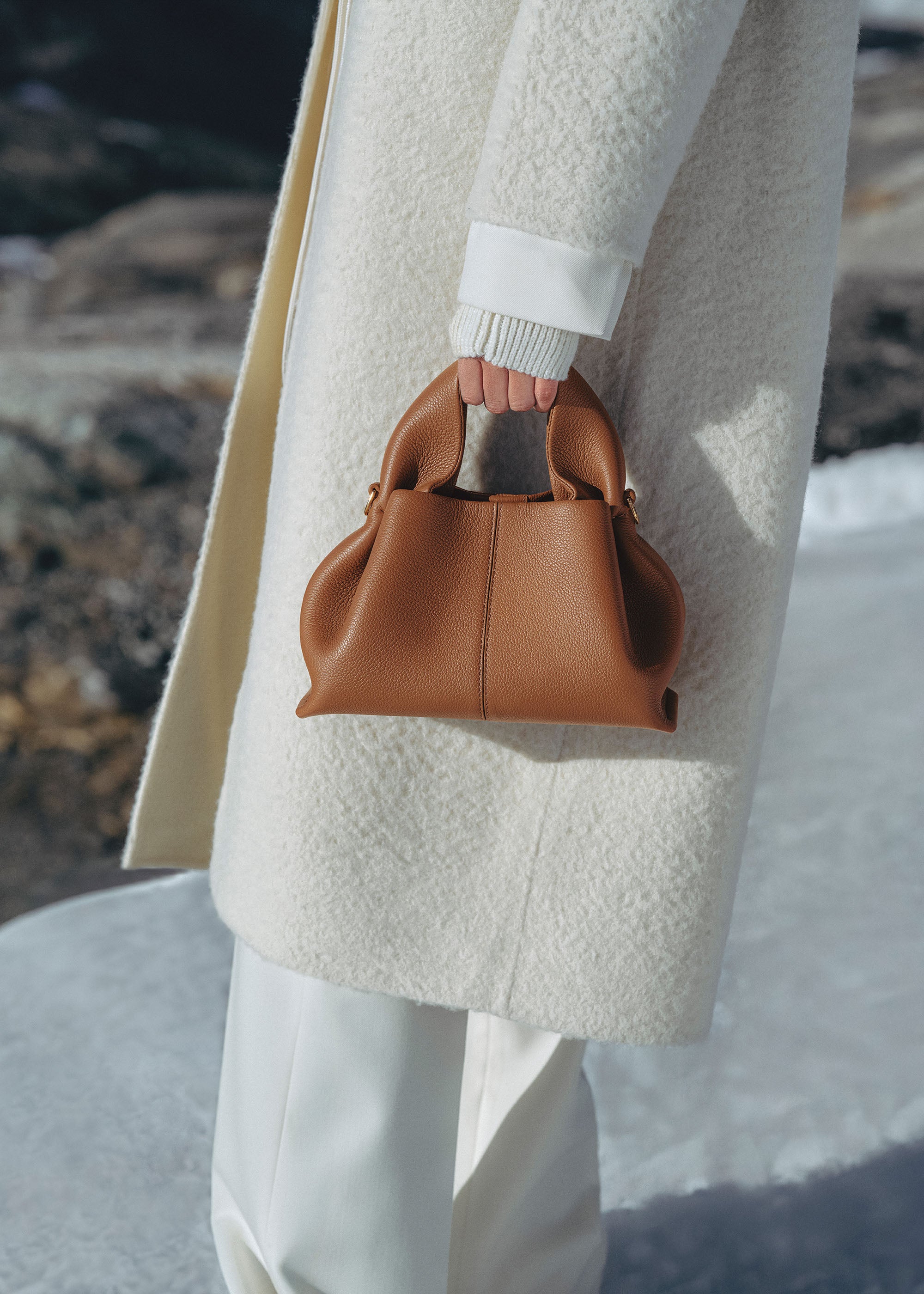 Polène | Bag - Numéro Neuf Mini - Textured Camel