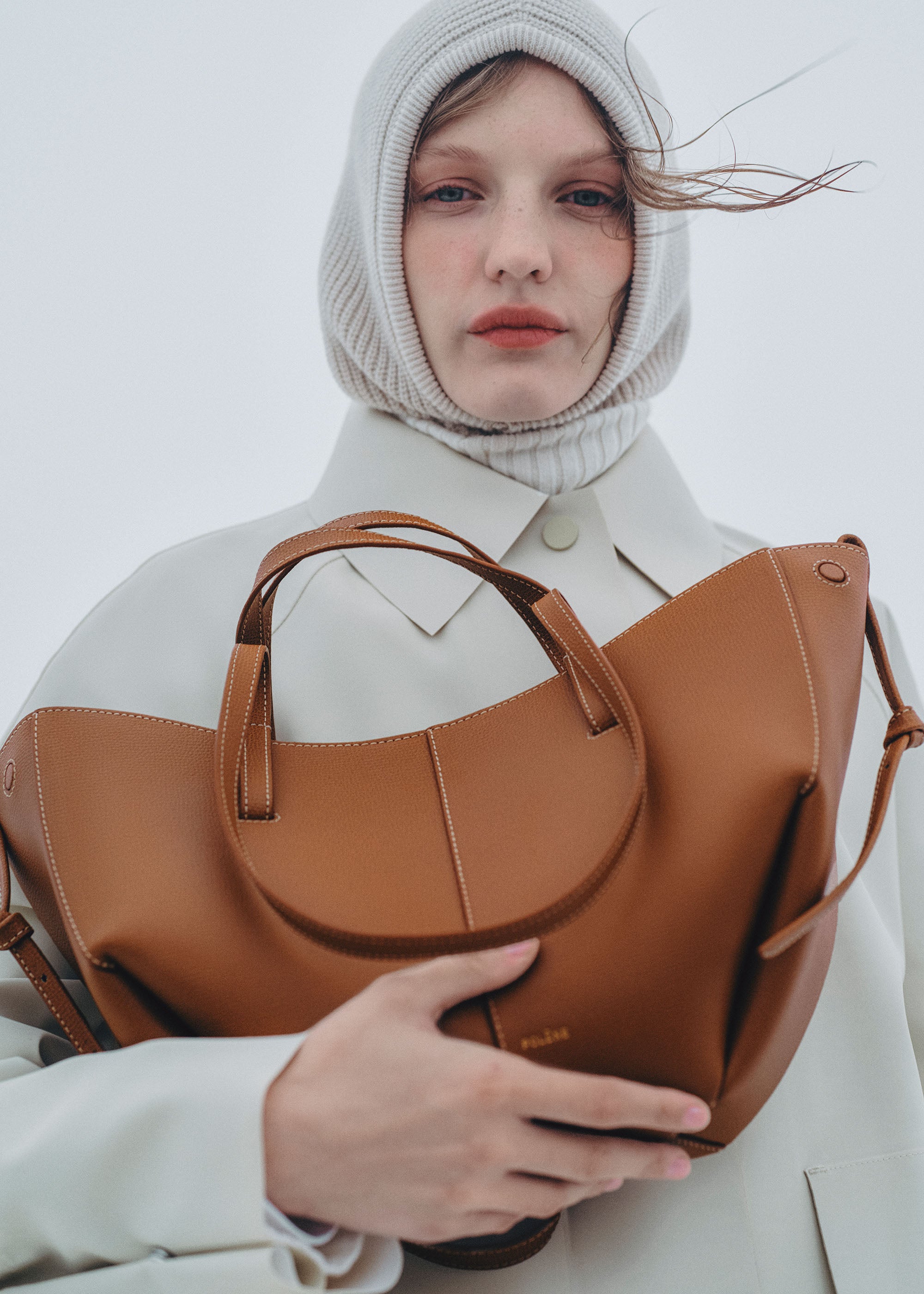 Polène | Bag - Cyme Mini - Textured Camel