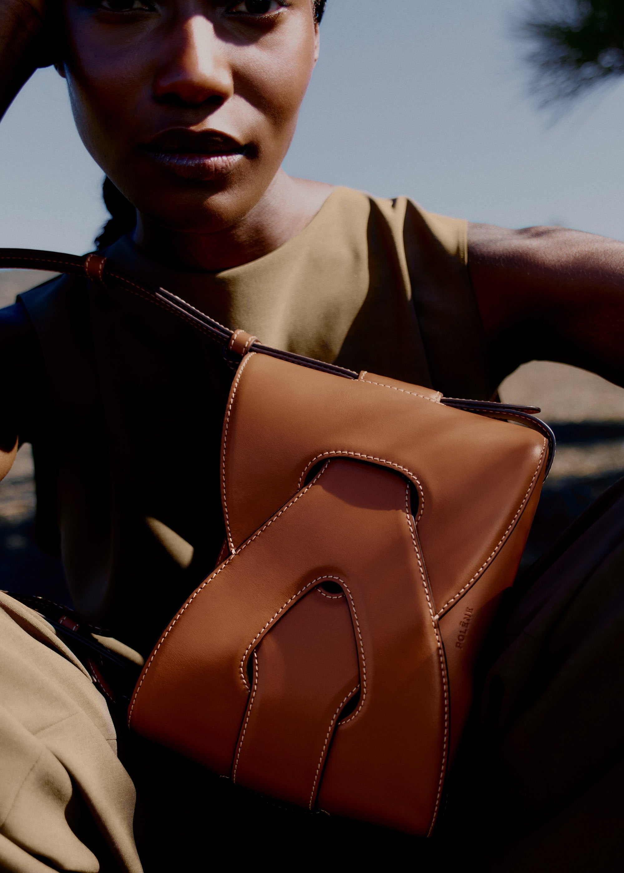 Polène | Bag - Nodde - Smooth Cognac