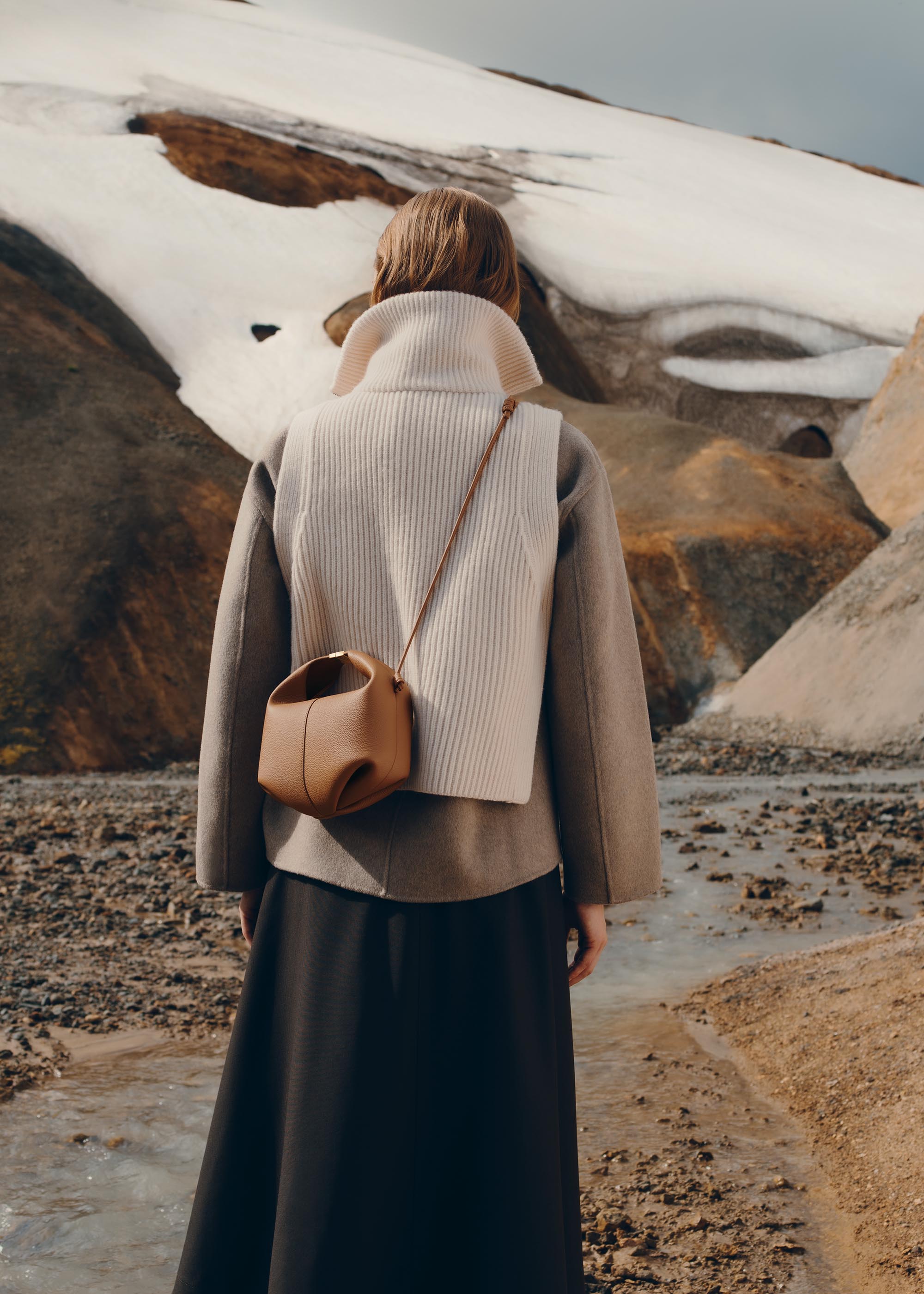 Polène | Bag - Béri - Textured Camel