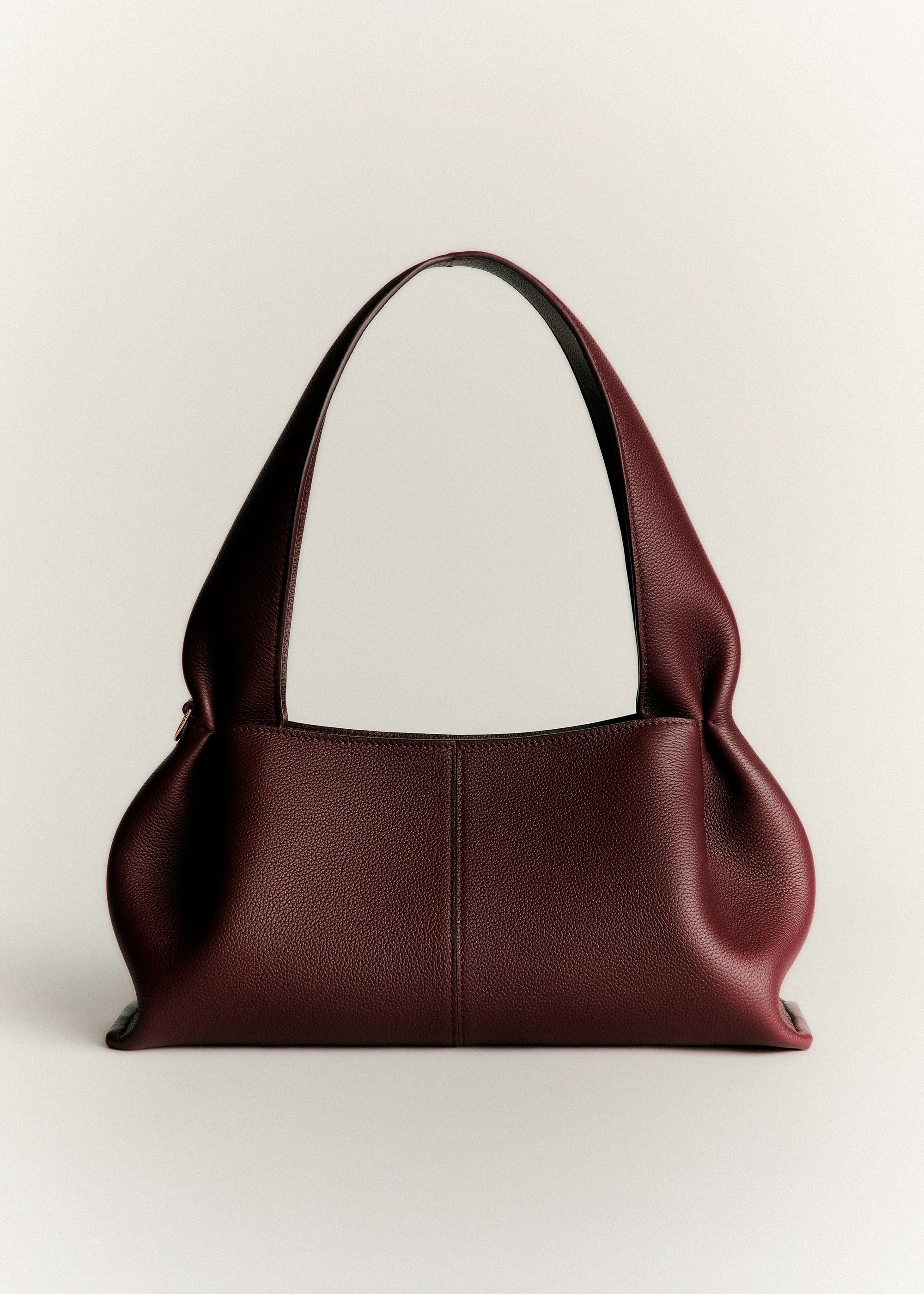 Polène | Bag - Numéro Neuf East-West - Textured Black Cherry