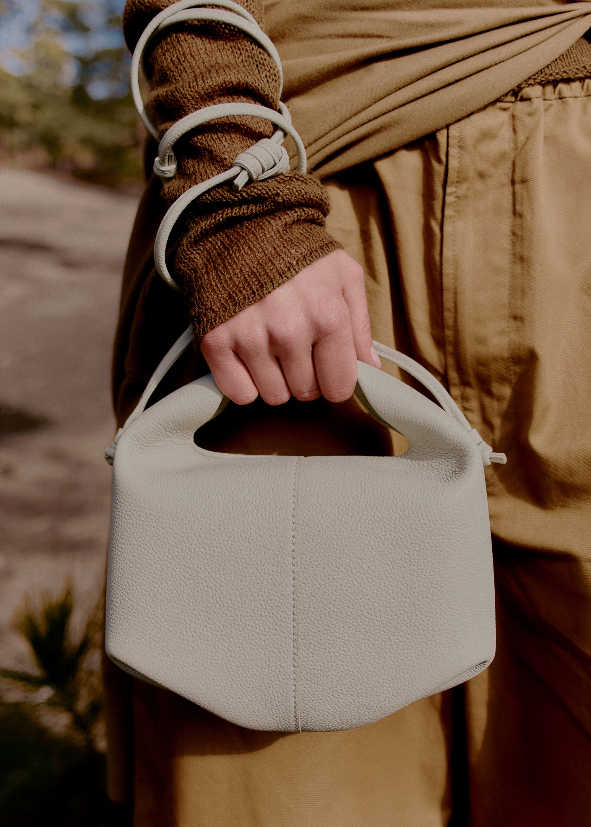 Polène | Bag - Béri - Textured Chalk