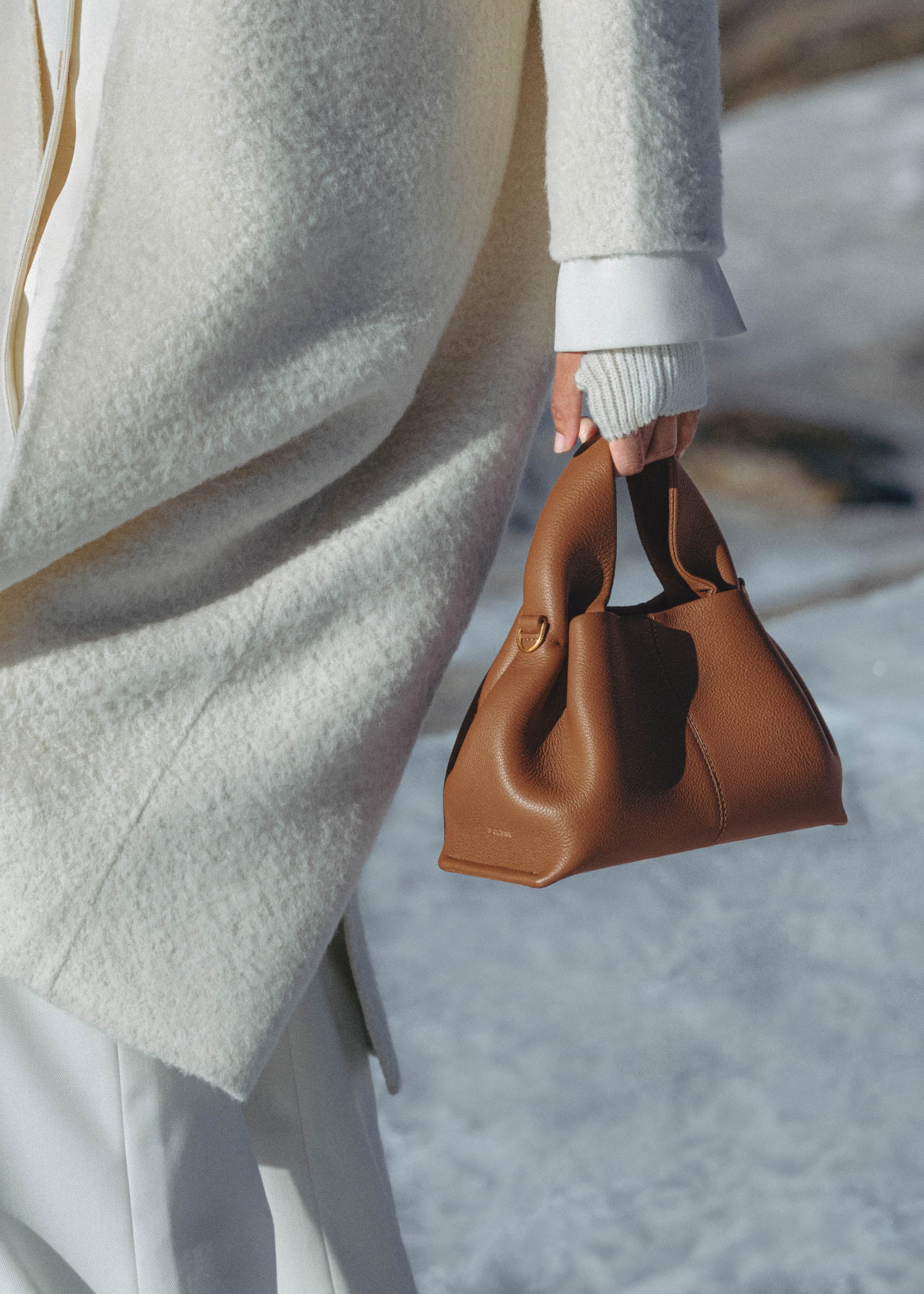 Polène | Bag - Numéro Neuf Mini - Textured Camel