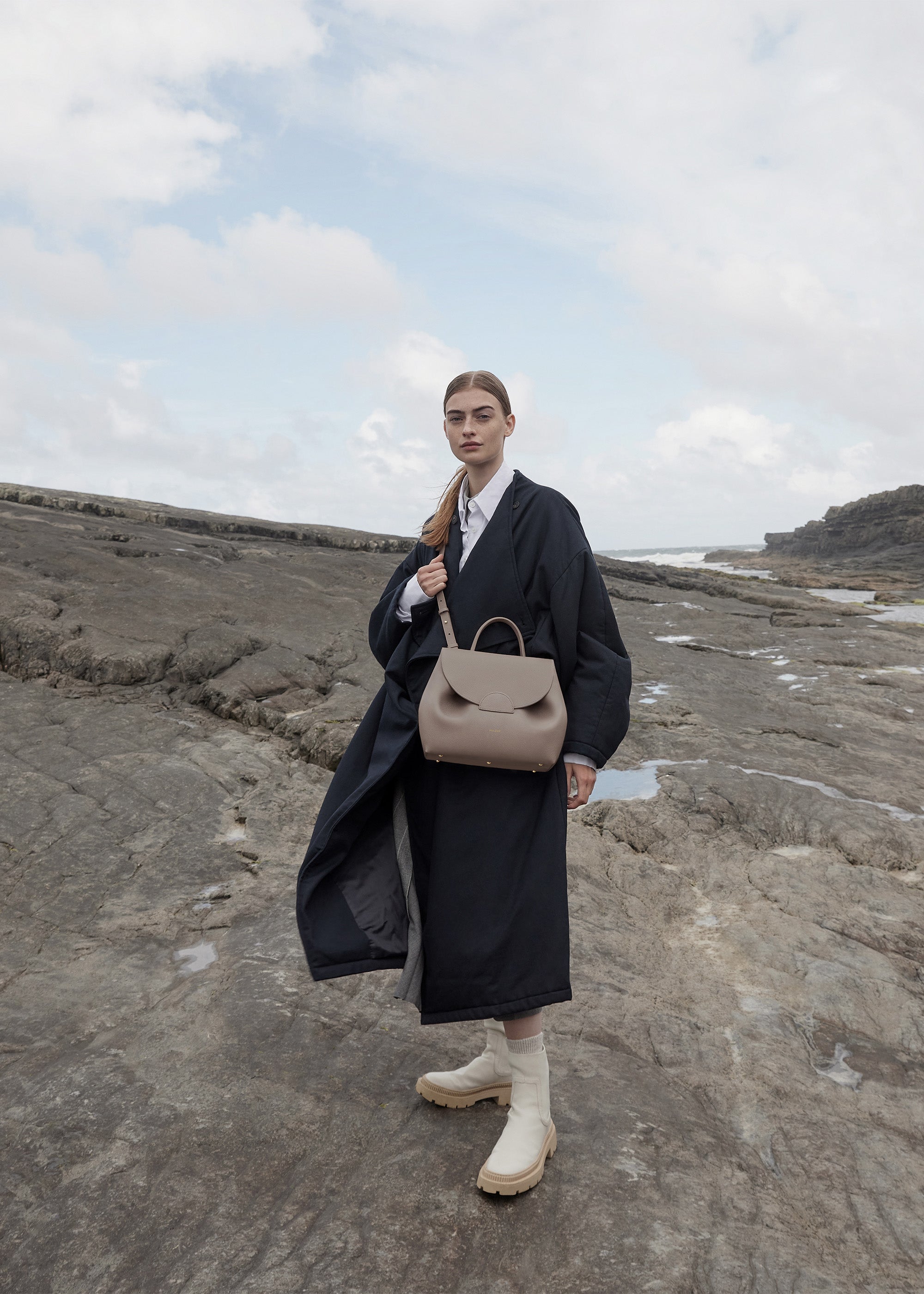 Polène | Bag - Numéro Un - Textured Grey