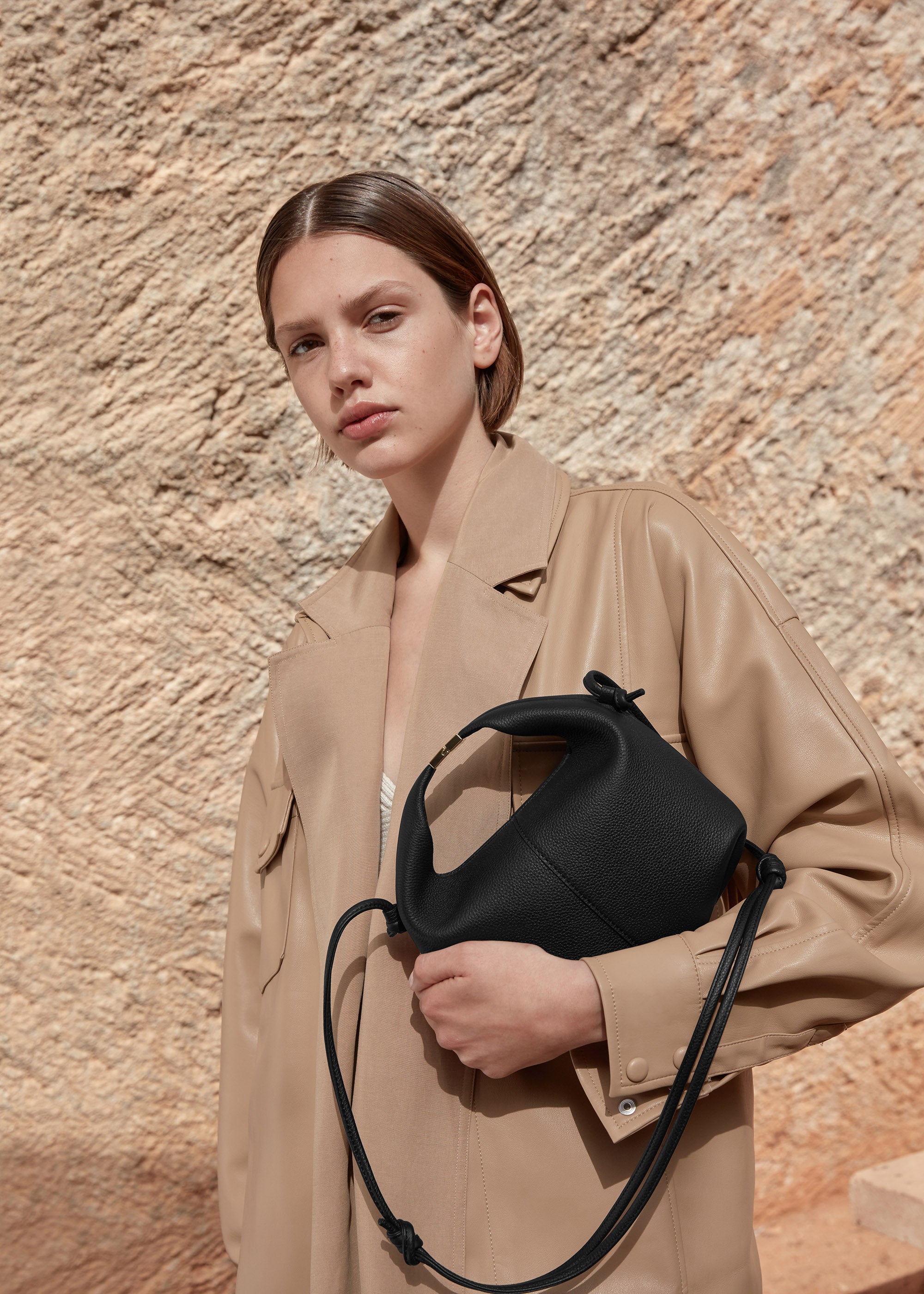 Polène | Bag - Béri - Textured Black