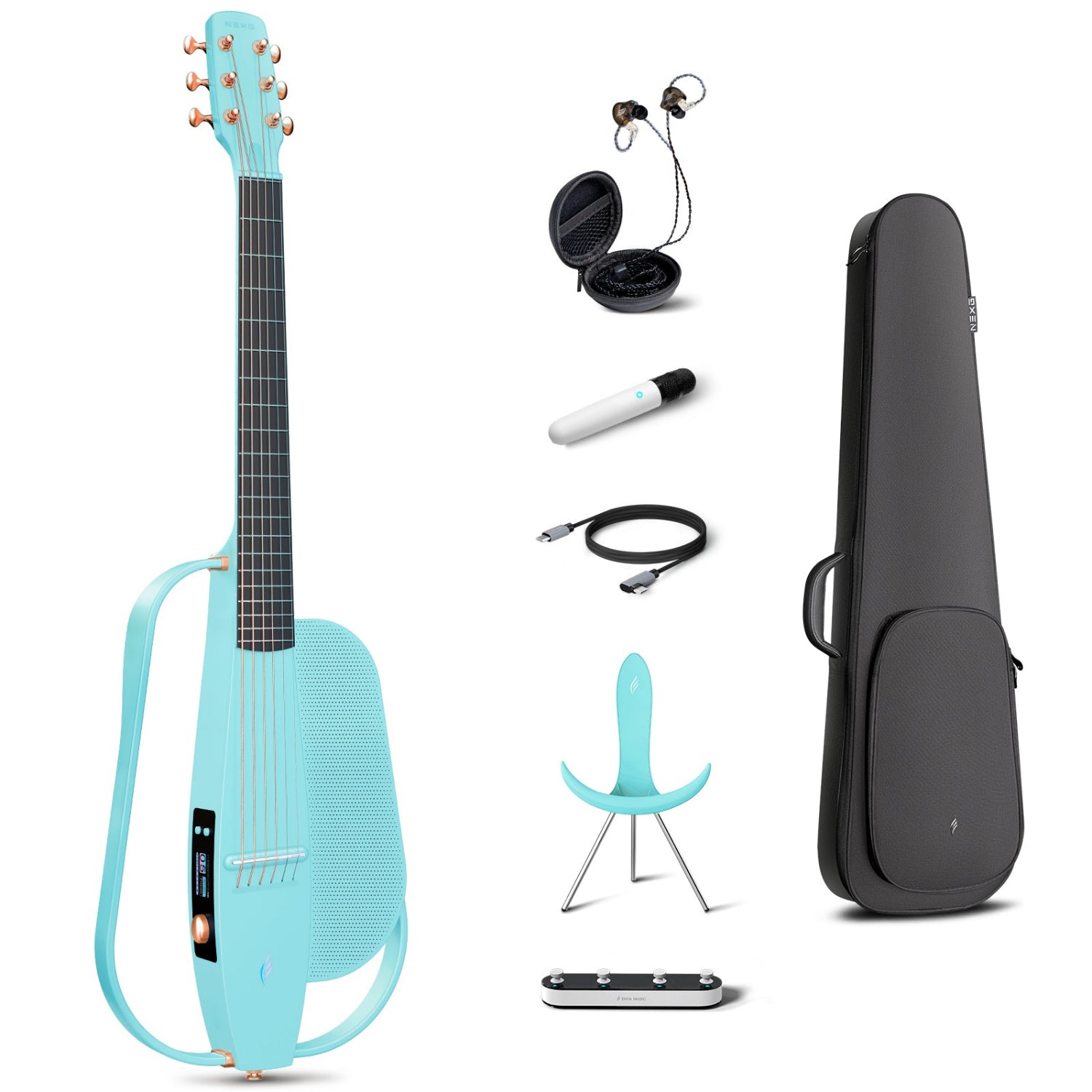 ENYA NEXG 2: Smart Silent Travel Guitar with Looper