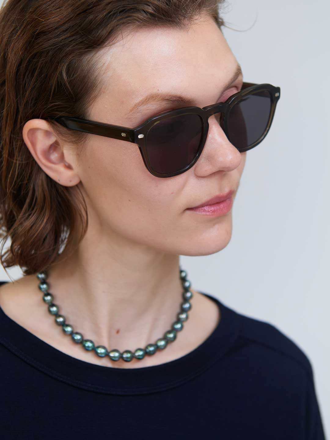 Jimmy Fairly(ジミー フェアリー) | ヘッドライト サングラス - カーキ