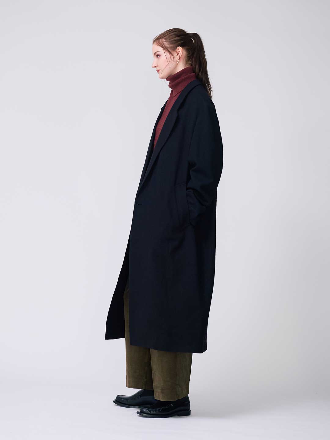 LE MAIRE(ルメール) | マキシ DB コート - ブラック | ESCAPERS ONLINE