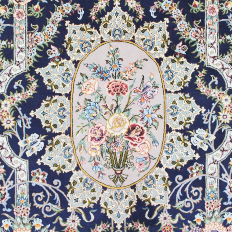 WEDS-83 イスファハン産ペルシャ絨毯 200×125cm｜ペルシャ絨毯