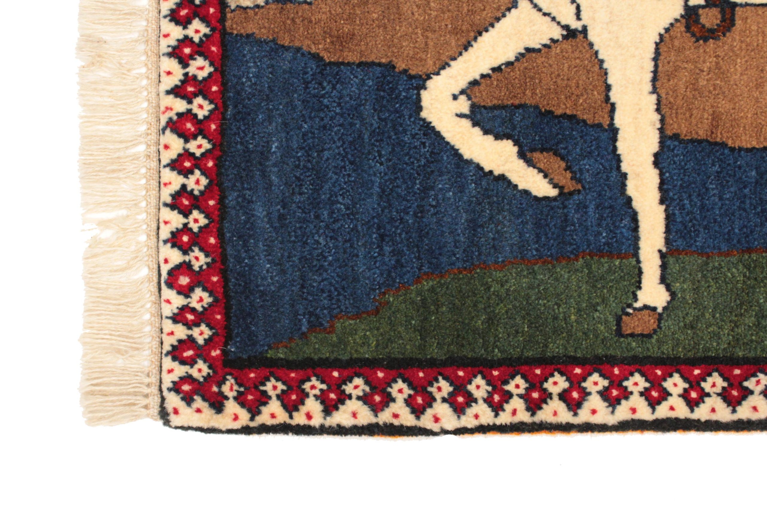 ペルシャ絨毯ギャッベ新品90x60 cm Persia Gabbeh