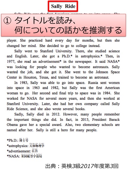 英検3級リーディング・長文対策】解き方をステップ式で細かく解説