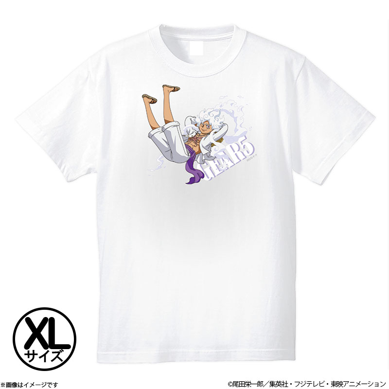 フジテレビ限定】ワンピース ワノ国編 Tシャツ ルフィ GEAR5 XLサイズ