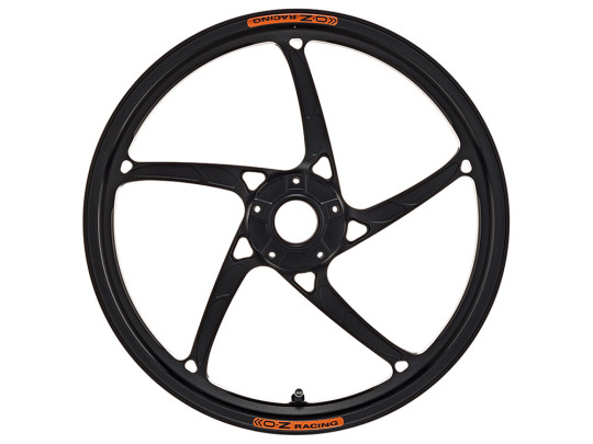 OZ Racing PIEGA R Aluminum 5 Spoke Wheel Set - Matte Black