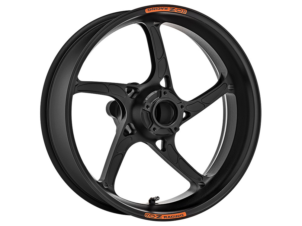 OZ Racing PIEGA R Aluminum 5 Spoke Wheel Set - Matte Black