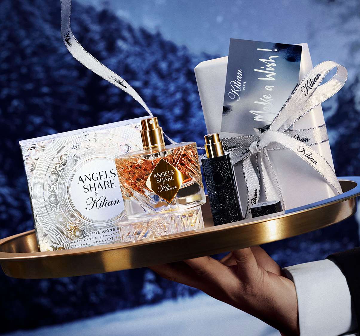 キリアン パリから香水のコフレ 現品とトラベル スプレーケースの