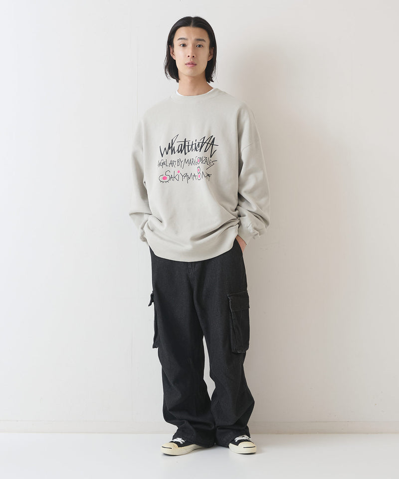 SAKIYAMA コラボ BIG トレーナー What it isNt ワットイットイズント